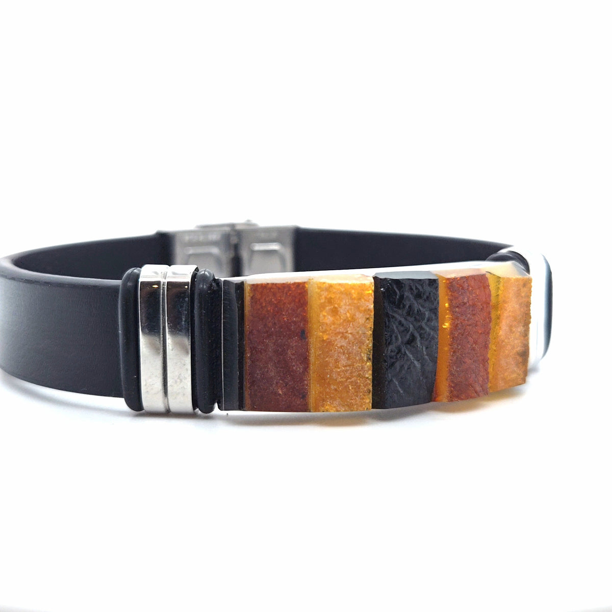 Designer-Armband für Sie und Ihn – Moderner Materialmix aus bunter Naturstein-Kombination