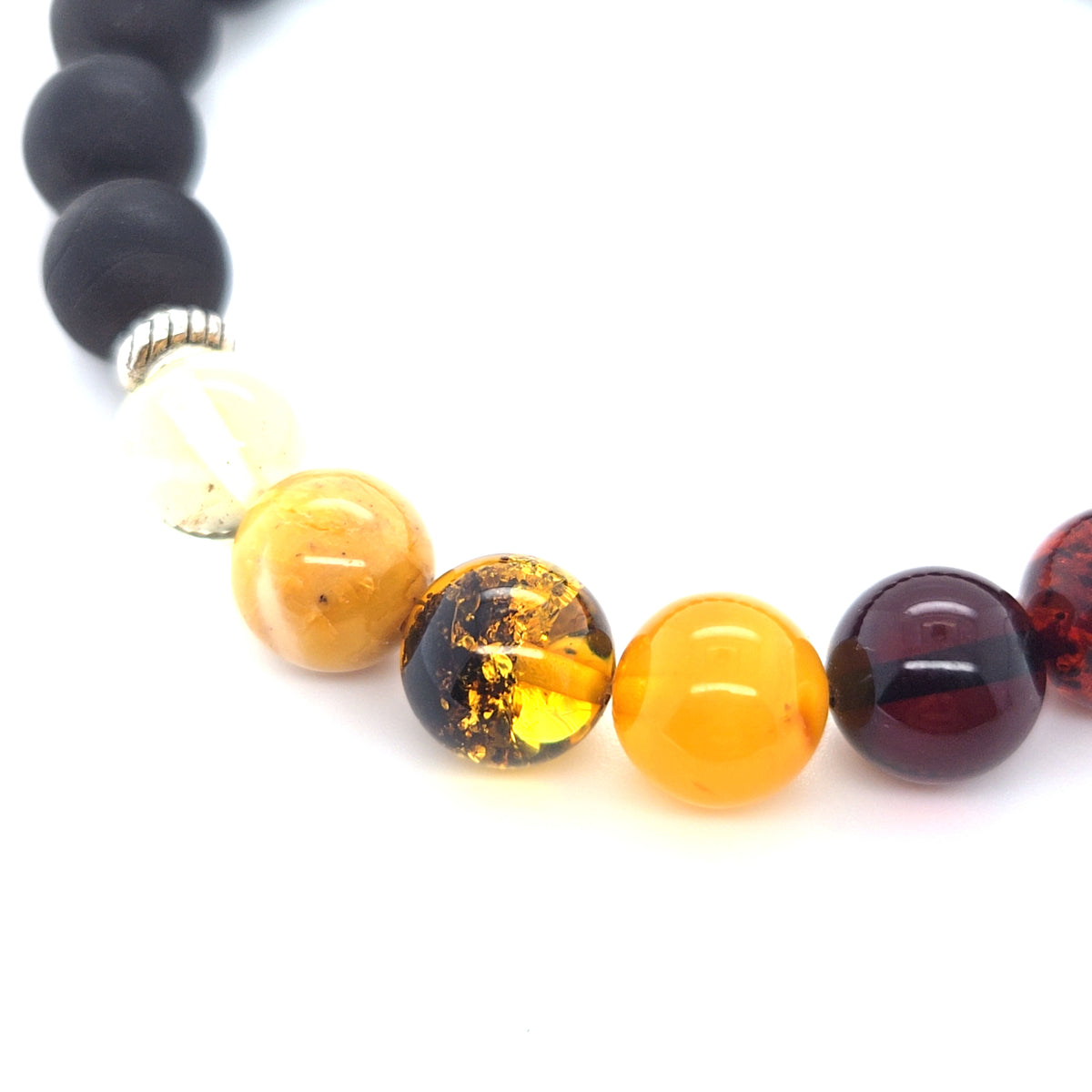 Elastik-Armband für Sie und Ihn – Vielfältiger Naturstein-Schmuck aus echtem Ostsee-Bernstein