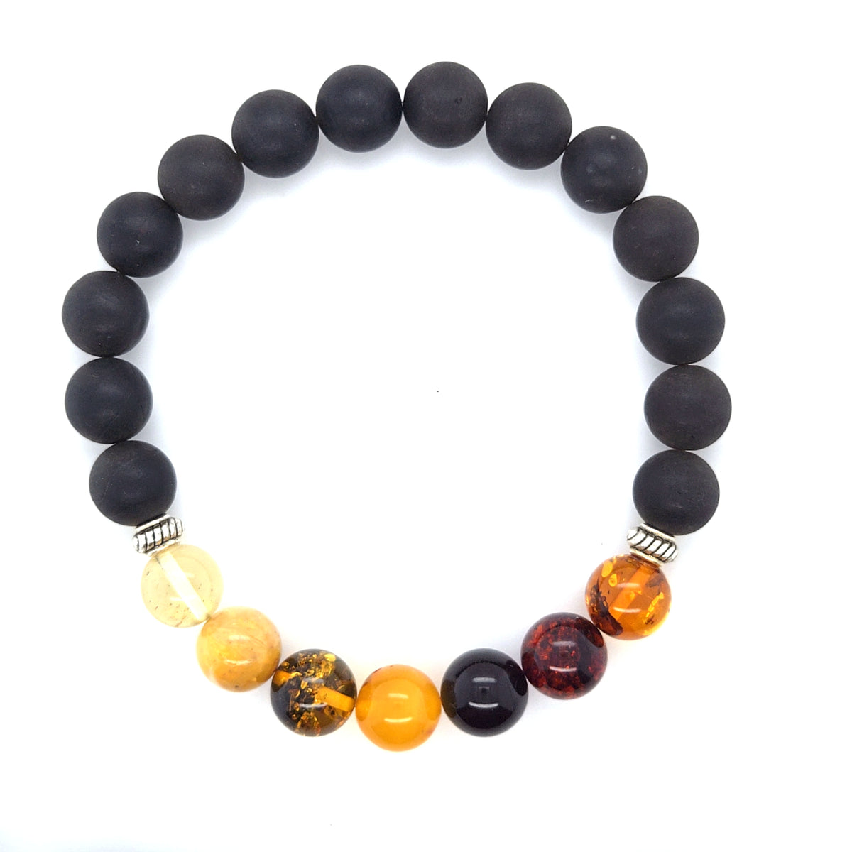 Elastik-Armband für Sie und Ihn – Vielfältiger Naturstein-Schmuck aus echtem Ostsee-Bernstein