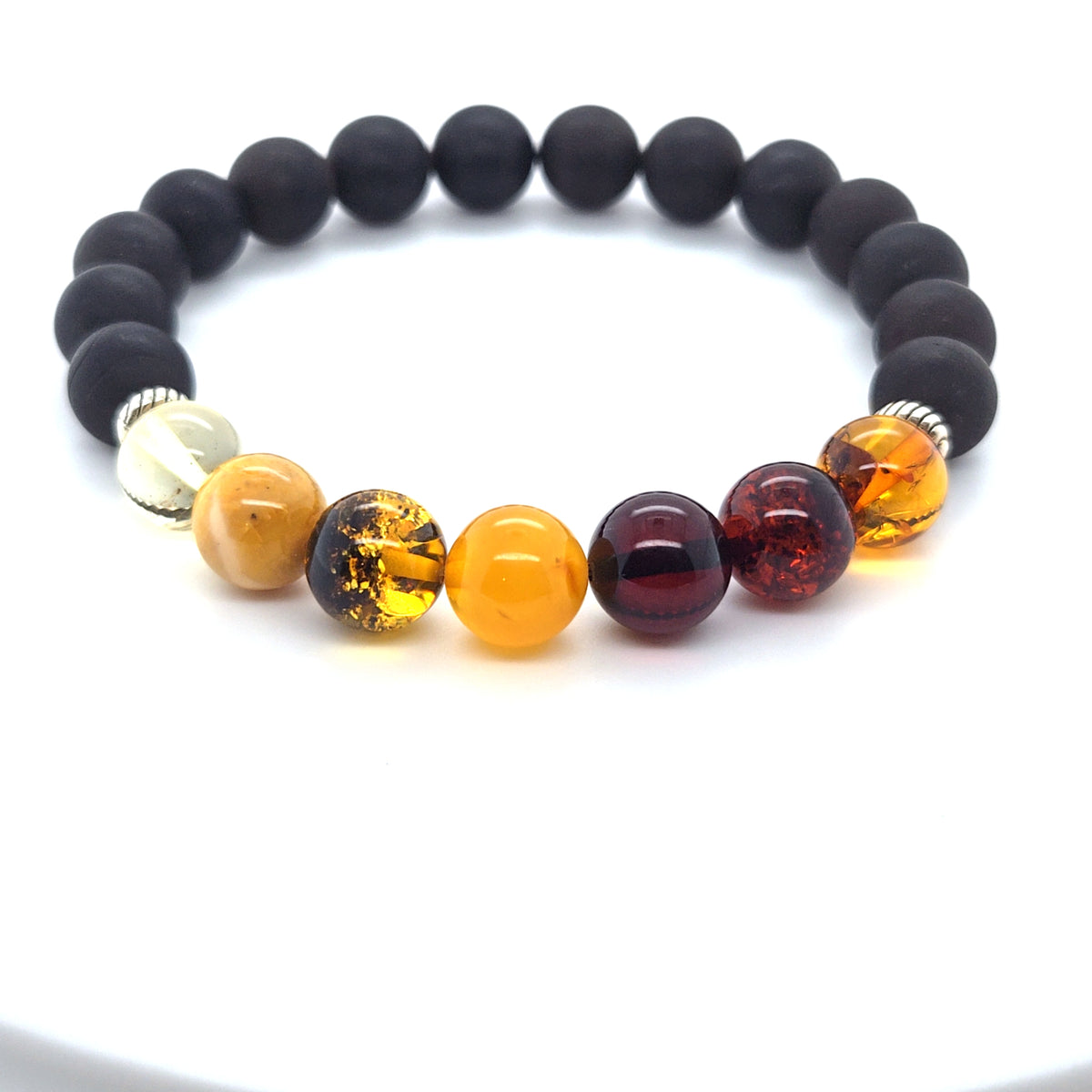 Elastik-Armband für Sie und Ihn – Vielfältiger Naturstein-Schmuck aus echtem Ostsee-Bernstein