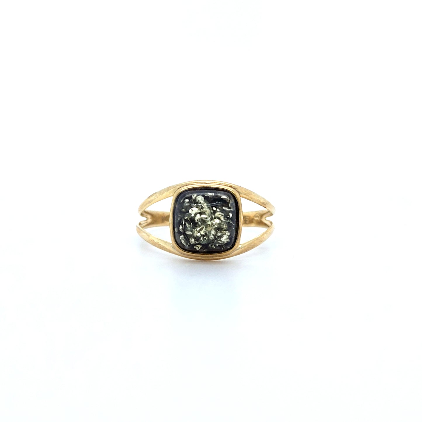 Moderner Ring mit quadratischem Bernstein – Verschiedene Farben