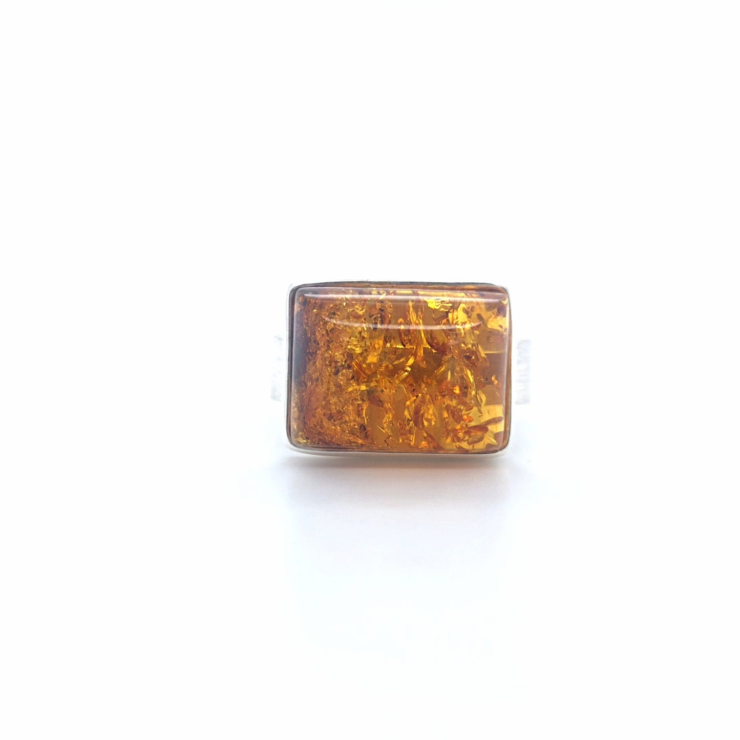 Designer-Unikat aus echtem 925 Sterling Silber und edlem Naturbernstein