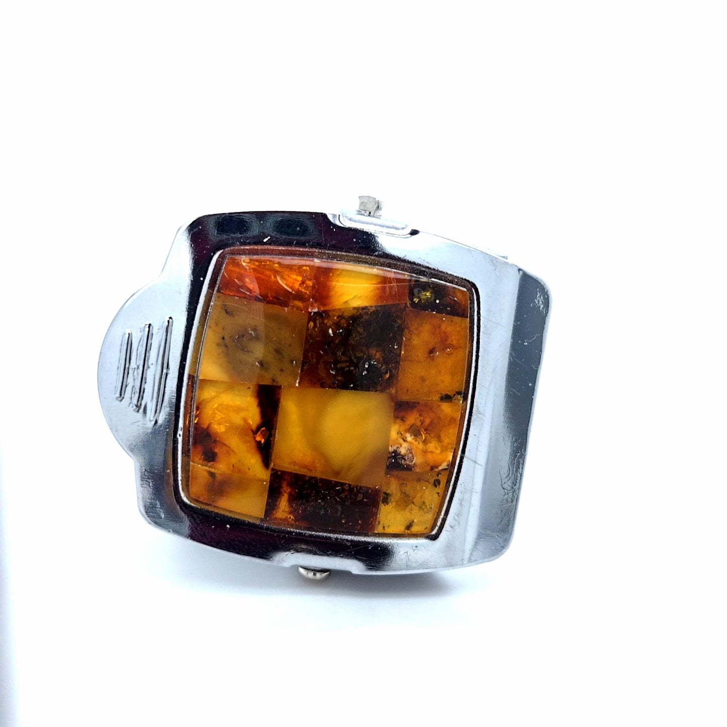 Design-Notizhalter & Magnet: Handgefertigte Bernstein-Mosaik-Optik