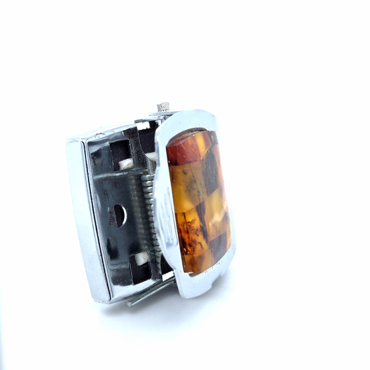 Design-Notizhalter & Magnet: Handgefertigte Bernstein-Mosaik-Optik