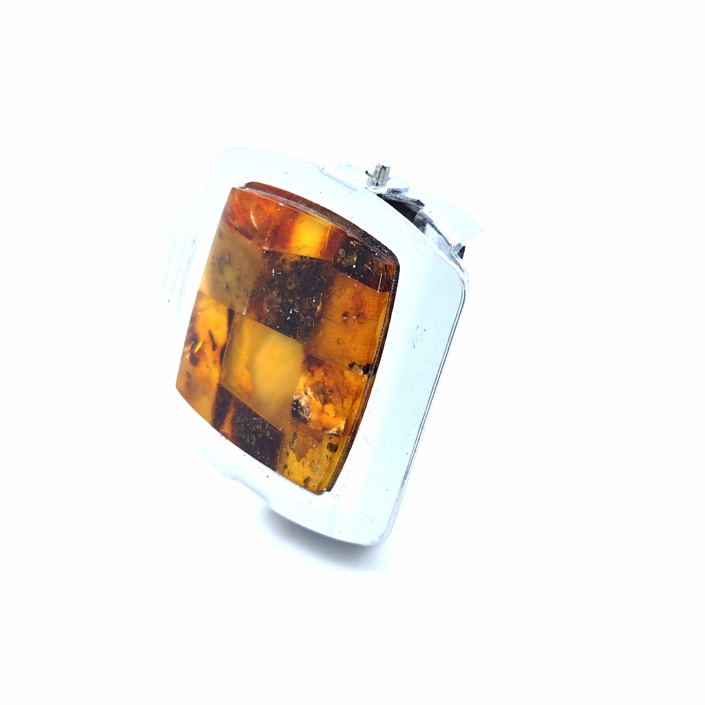 Design-Notizhalter & Magnet: Handgefertigte Bernstein-Mosaik-Optik