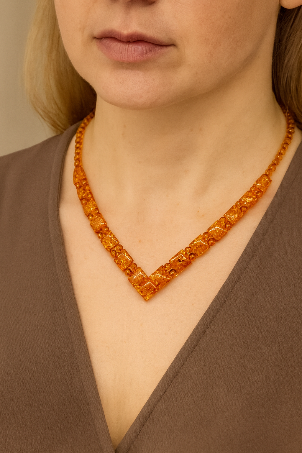 Bernstein Collier Unikat handgefertigt