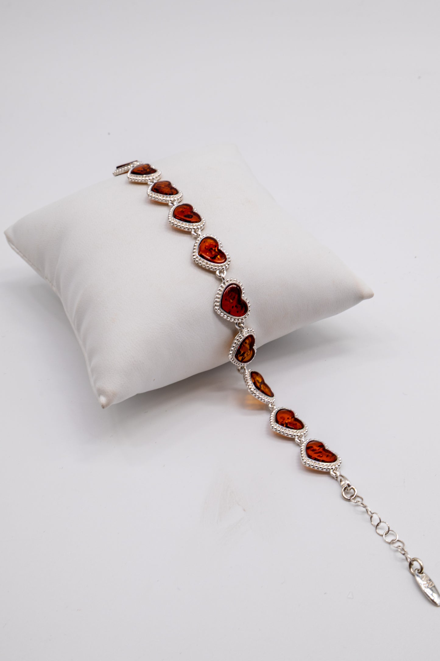 Liebe Armband mit Bernstein – 925 Silber Schmuck