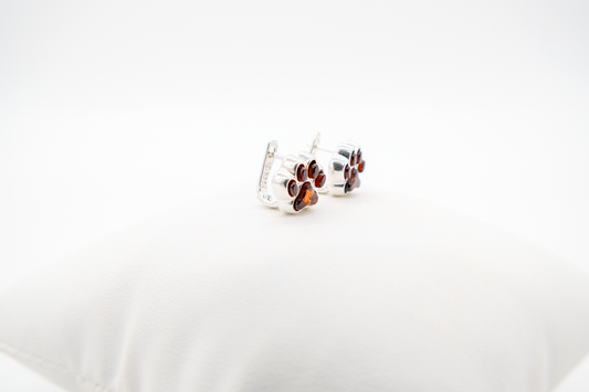 Pfotenohrringe für Tierliebhaber – 925 Silber