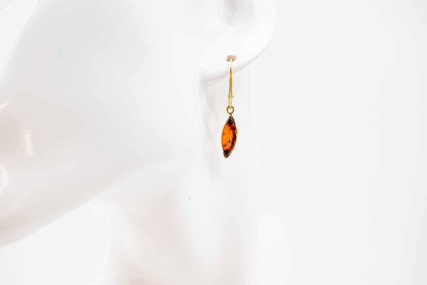 Elegant amber earrings – handmade earrings