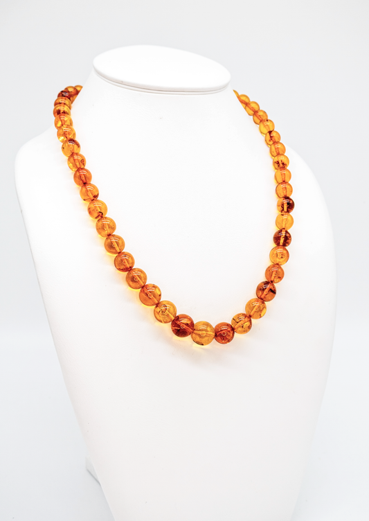 Bernstein Schmuck Kette – edles Unikat für Damen Geschenk