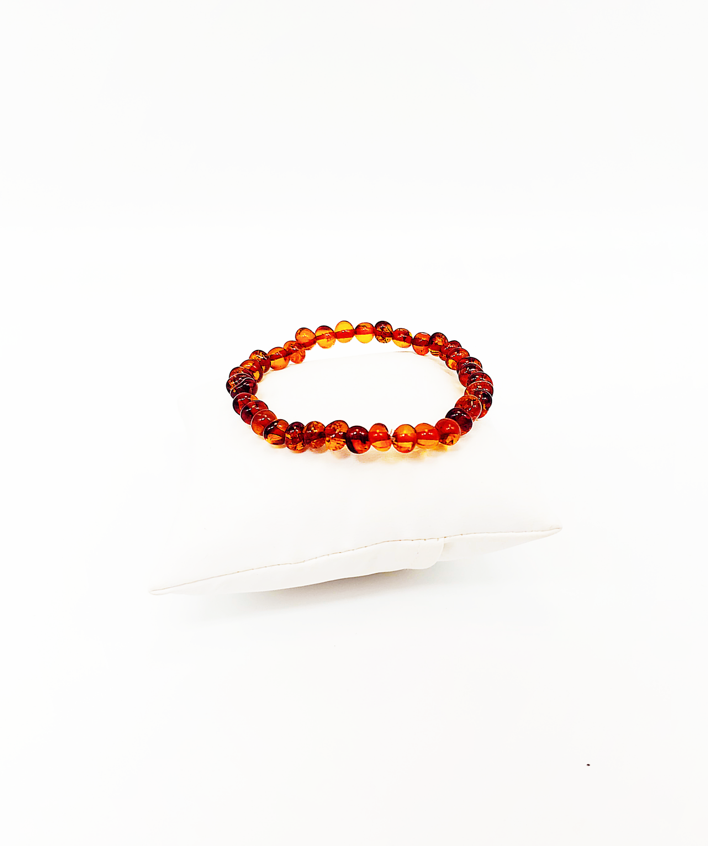 Armband aus echtem Bernstein auf Gummiband unisex