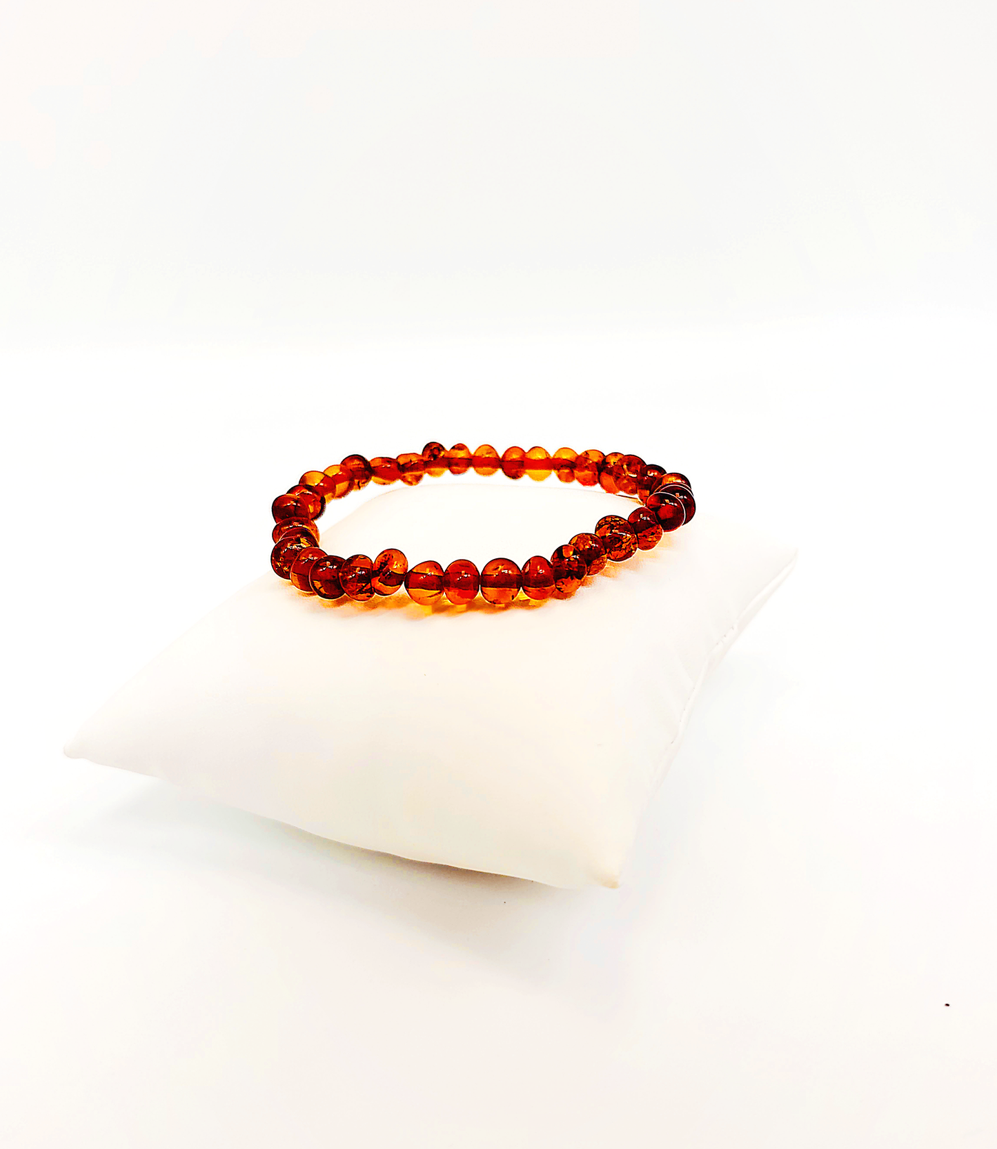 Armband aus echtem Bernstein auf Gummiband unisex