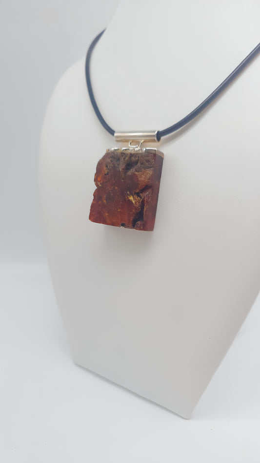 Modern amber pendant