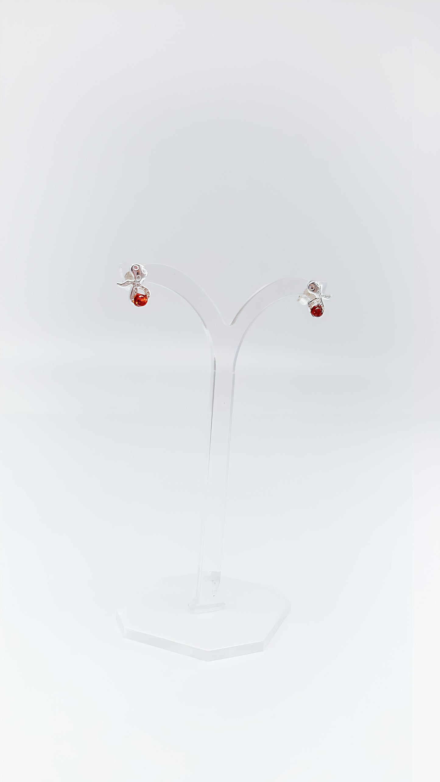 Deep Sea Magic: Octopus Earrings with Glowing Amber