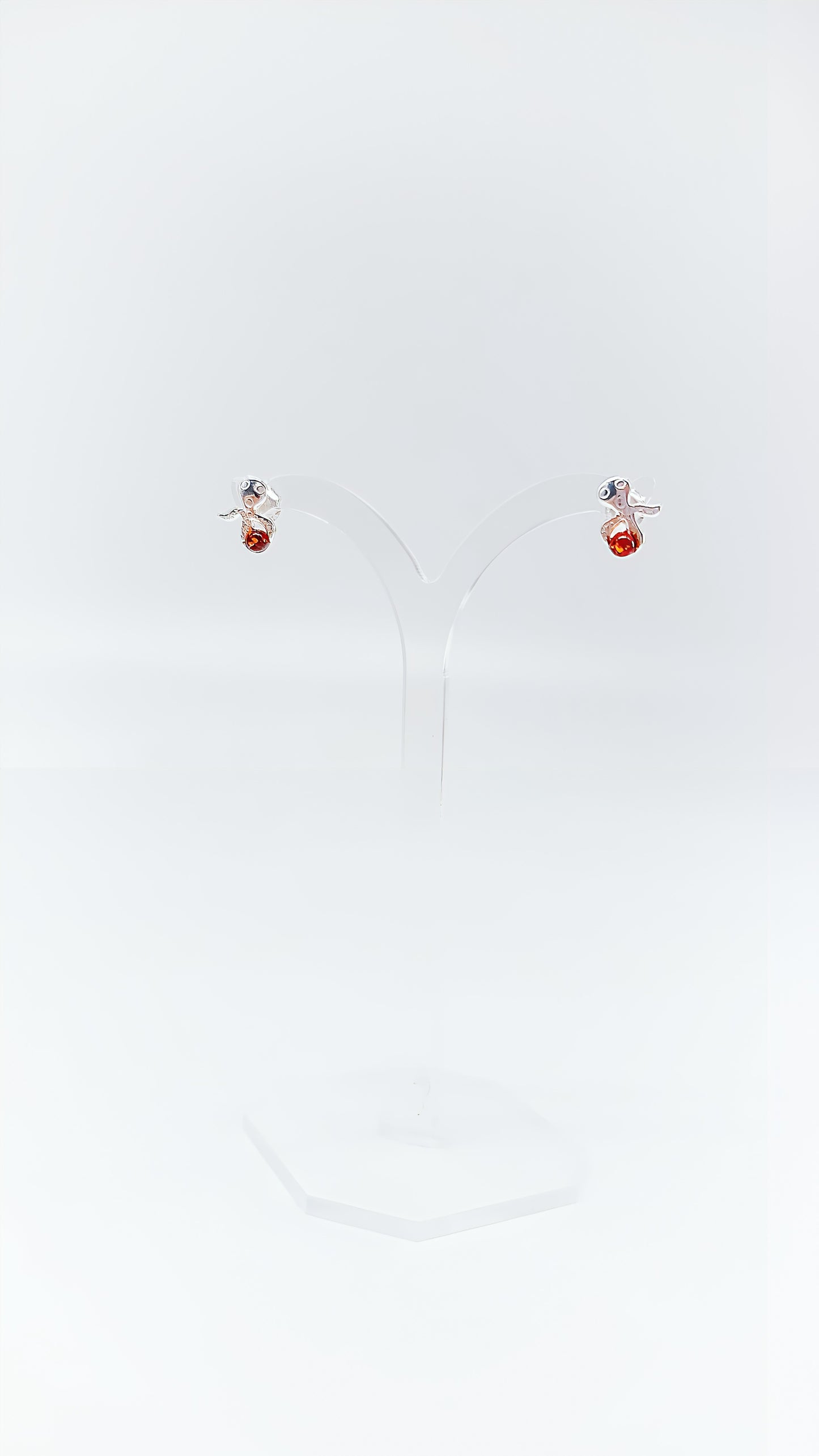 Deep Sea Magic: Octopus Earrings with Glowing Amber