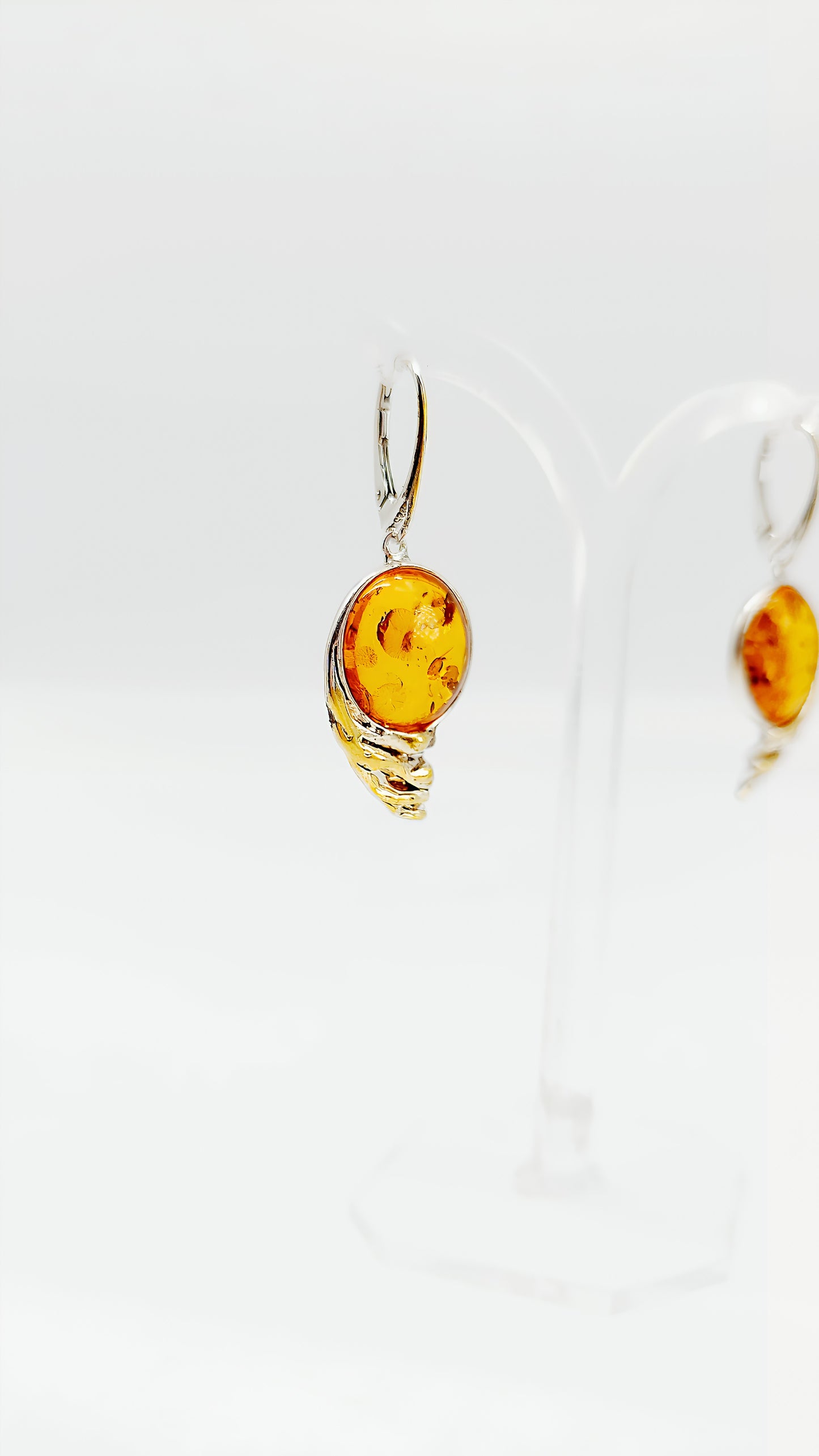 Gold-plated elegance with amber