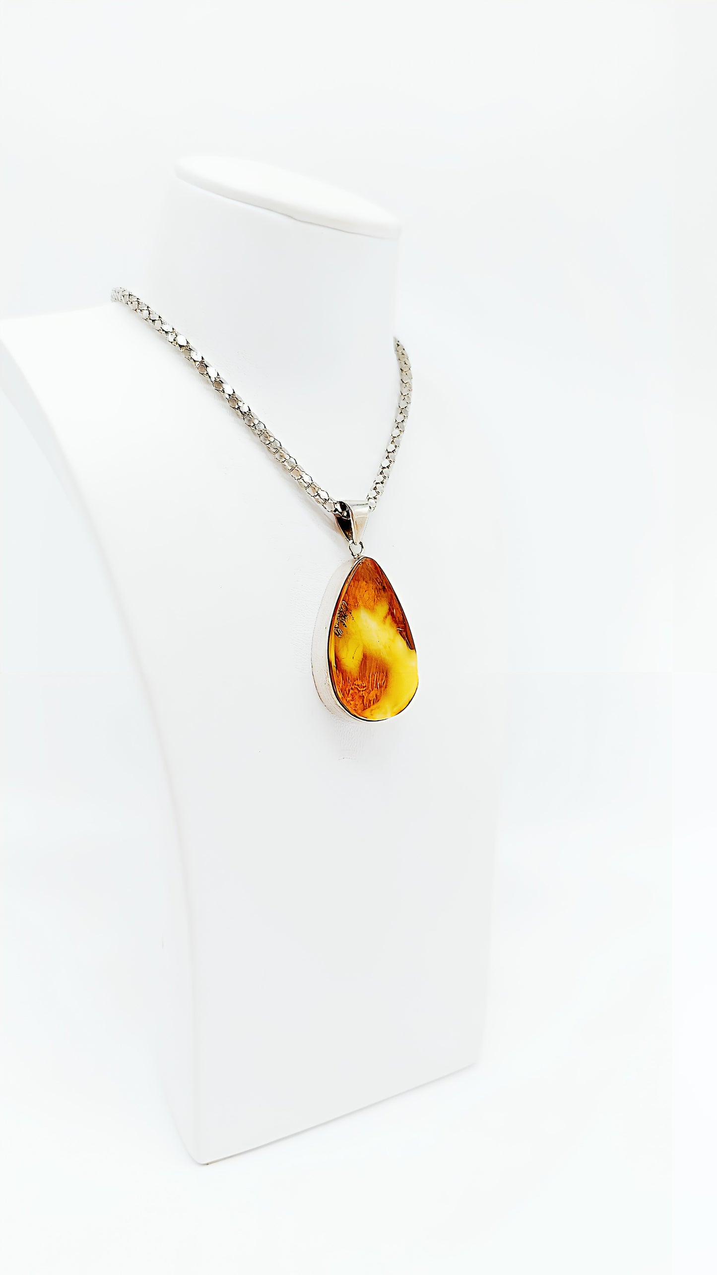 Damen-Schmuck Anhänger aus echtem Bernstein