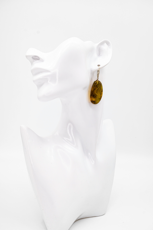 Handarbeit Bernstein Ohrringe – einzigartiger Schmuck