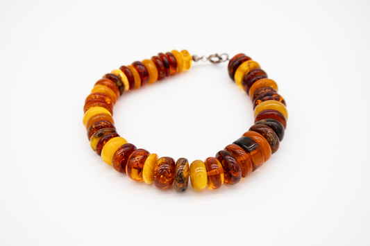 Bernstein Schmuck Damen – besonderes Armband mit Naturstein