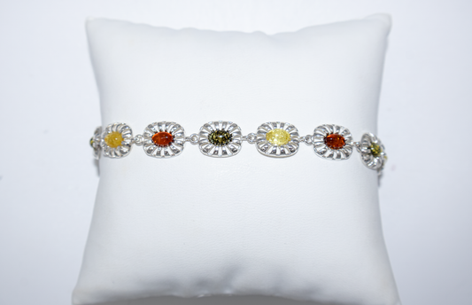 Bernstein Armband  – eleganter Silberschmuck für Damen