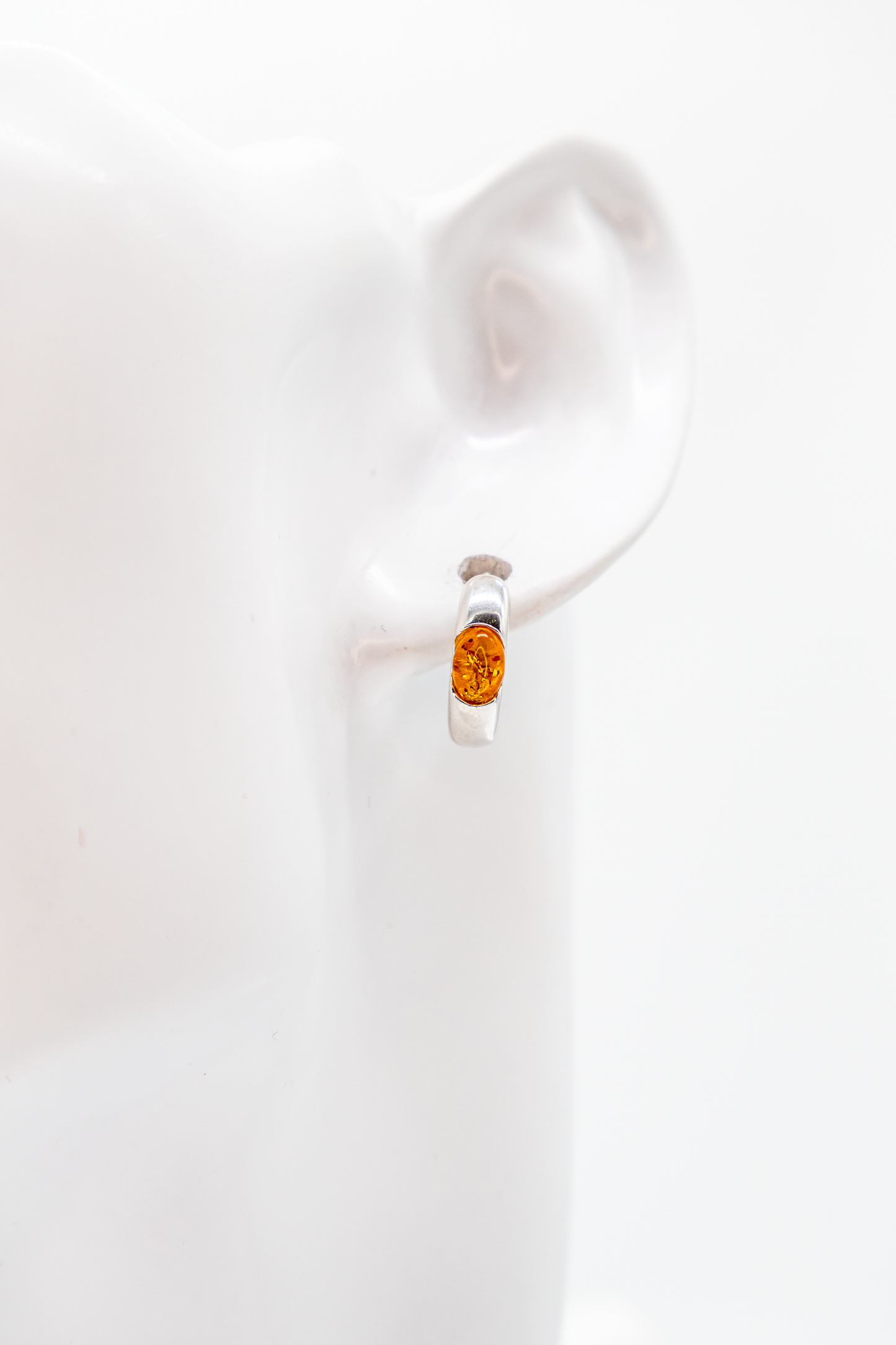 Fine amber earrings – minimalist &amp; handmade