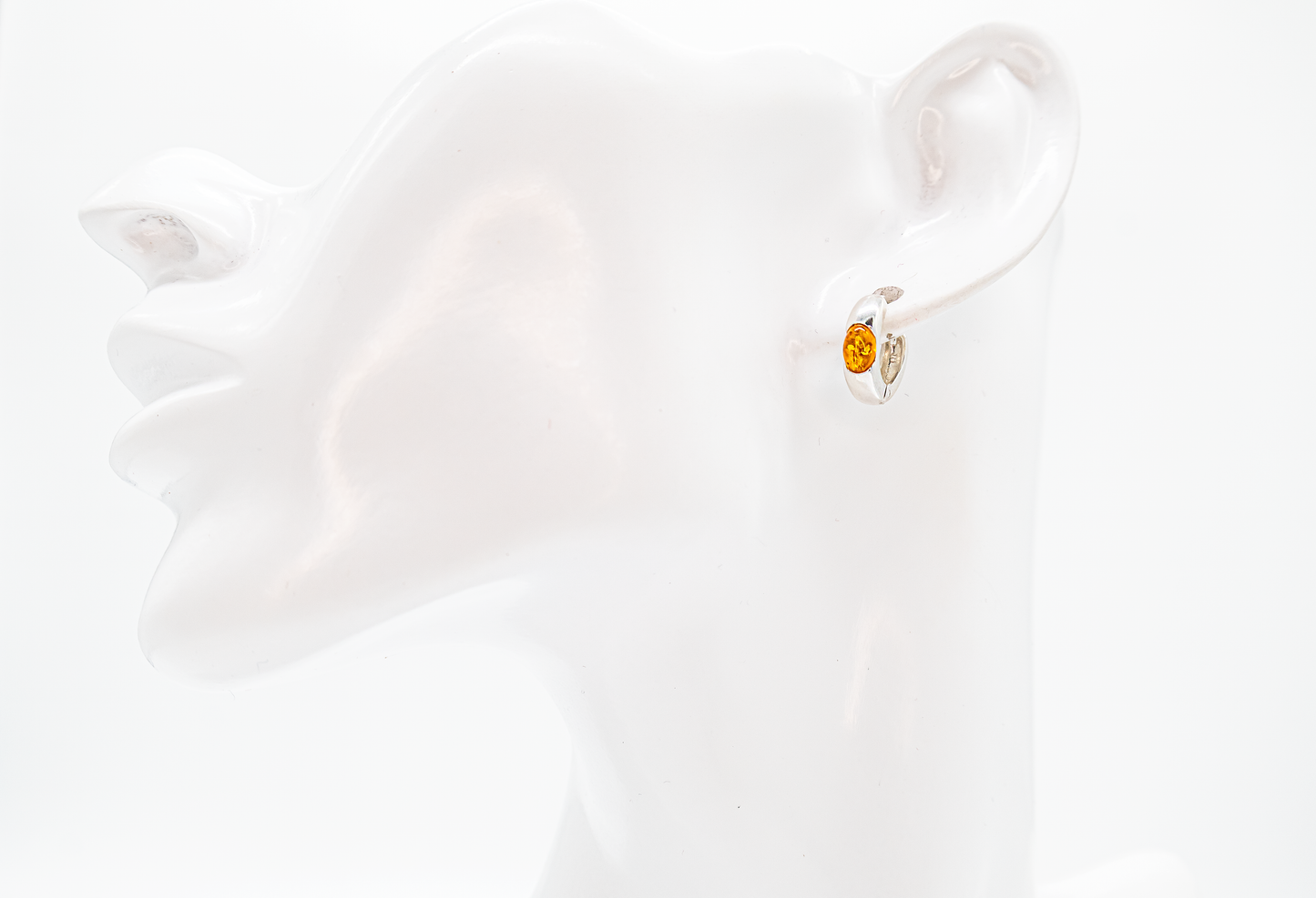 Fine amber earrings – minimalist &amp; handmade