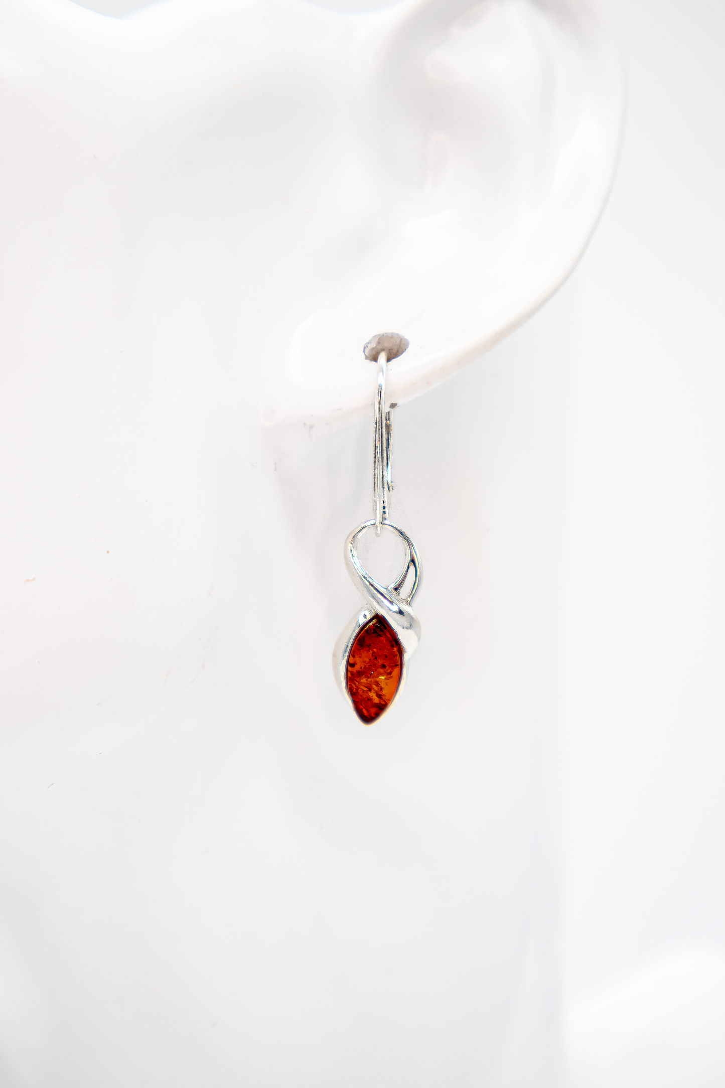 Earrings with genuine amber – elegant &amp; high-quality