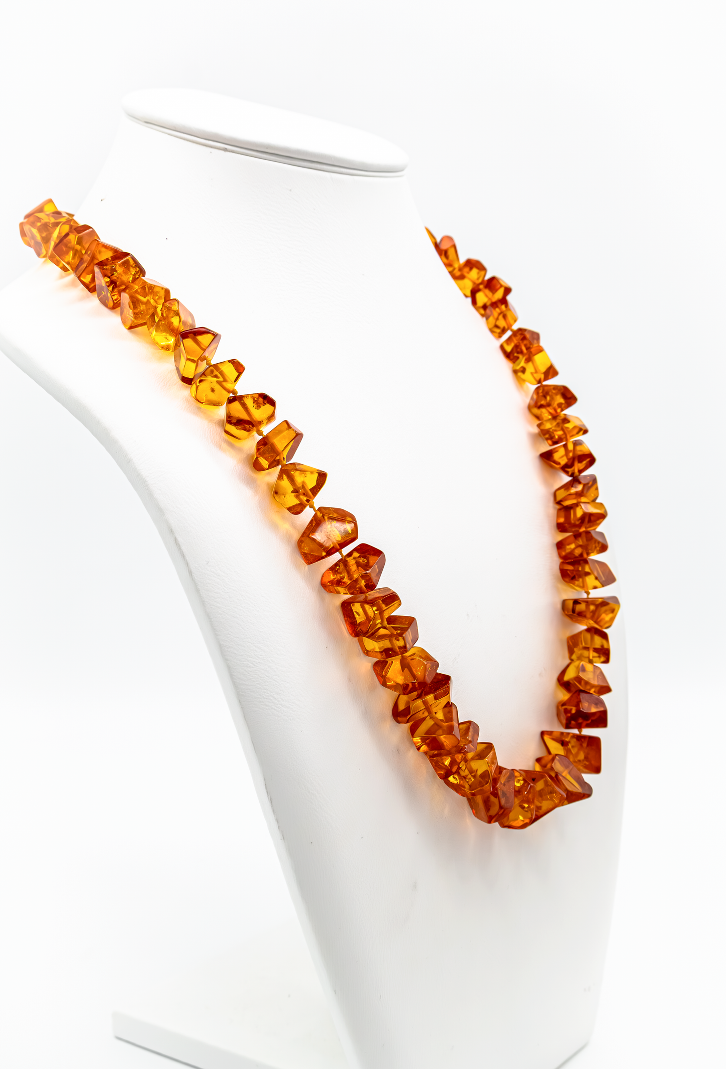 Luxus Halskette aus echtem Bernstein Handarbeit