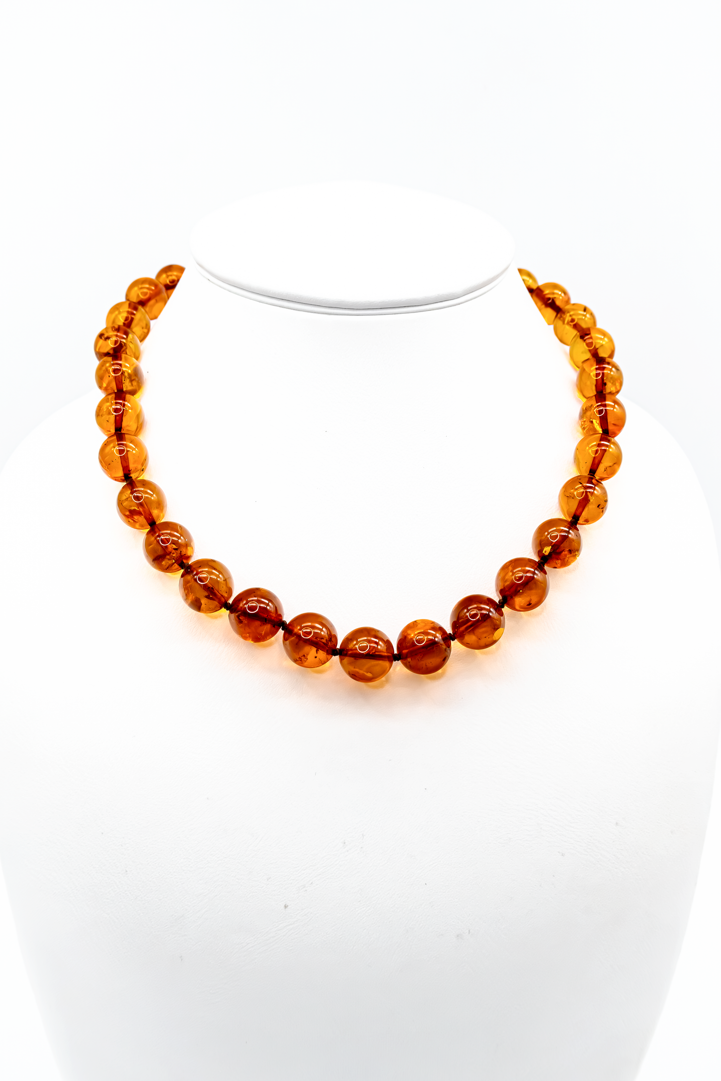 Edle Bernsteinkette  Honigfarben Unikat
