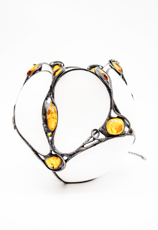 Bernstein Dekoration – Stilvoller Kerzenhalter zum Aufhängen