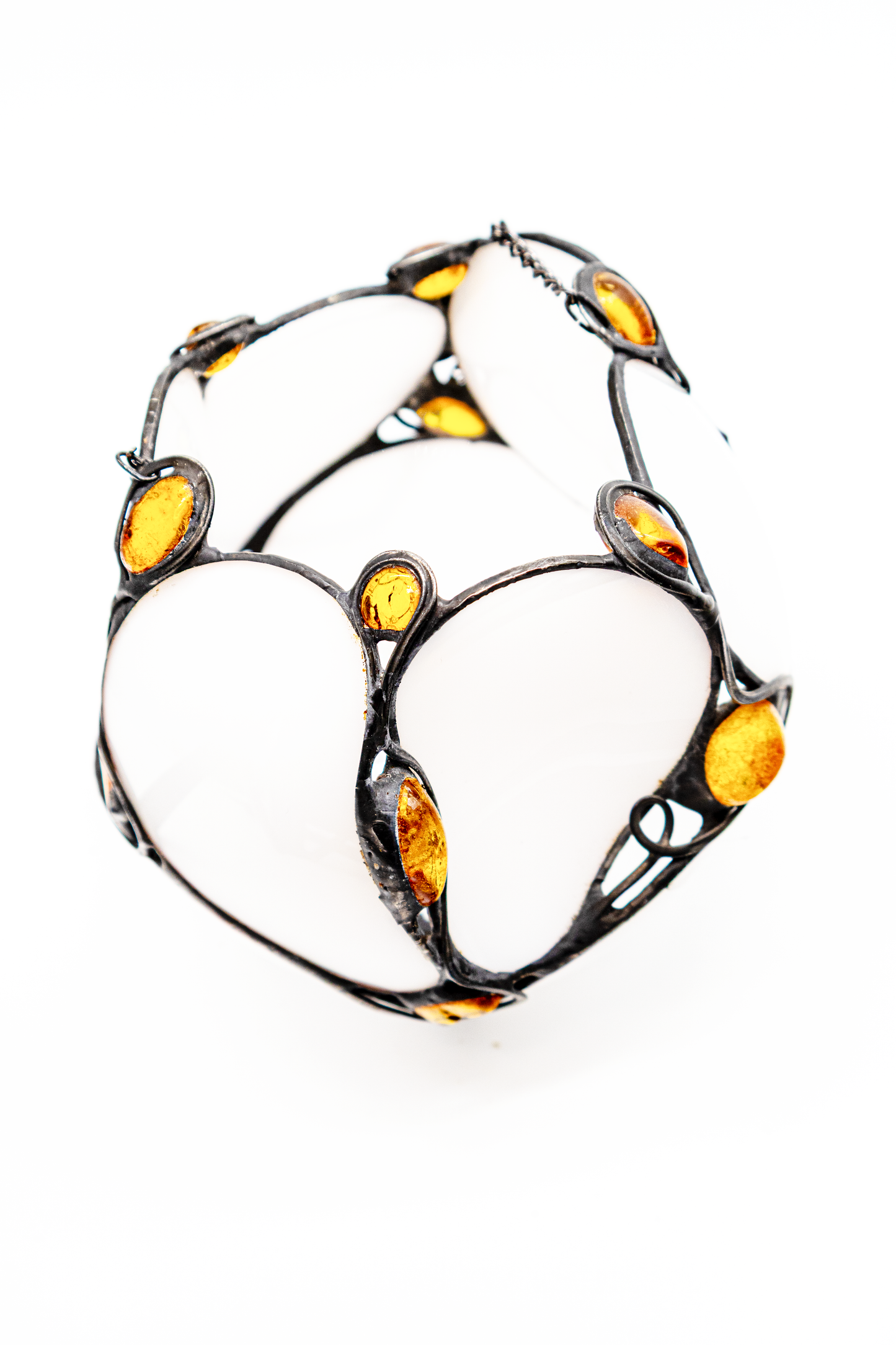 Bernstein Dekoration – Stilvoller Kerzenhalter zum Aufhängen