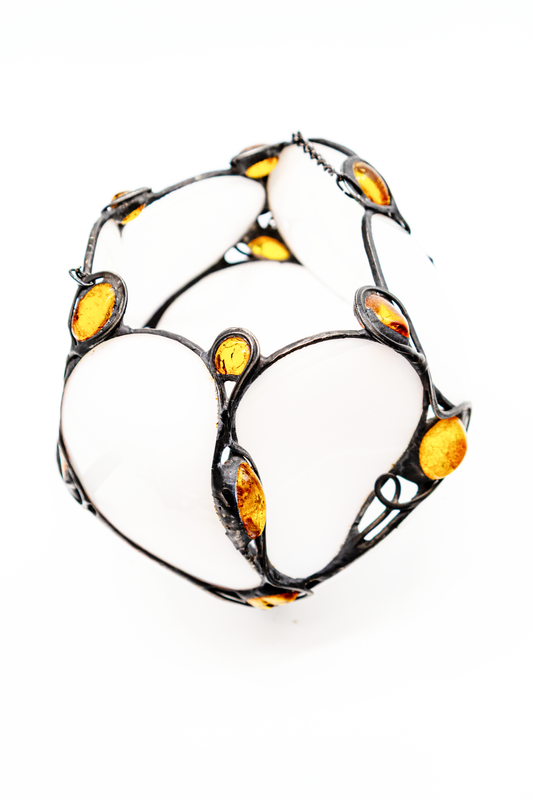 Bernstein Dekoration – Stilvoller Kerzenhalter zum Aufhängen