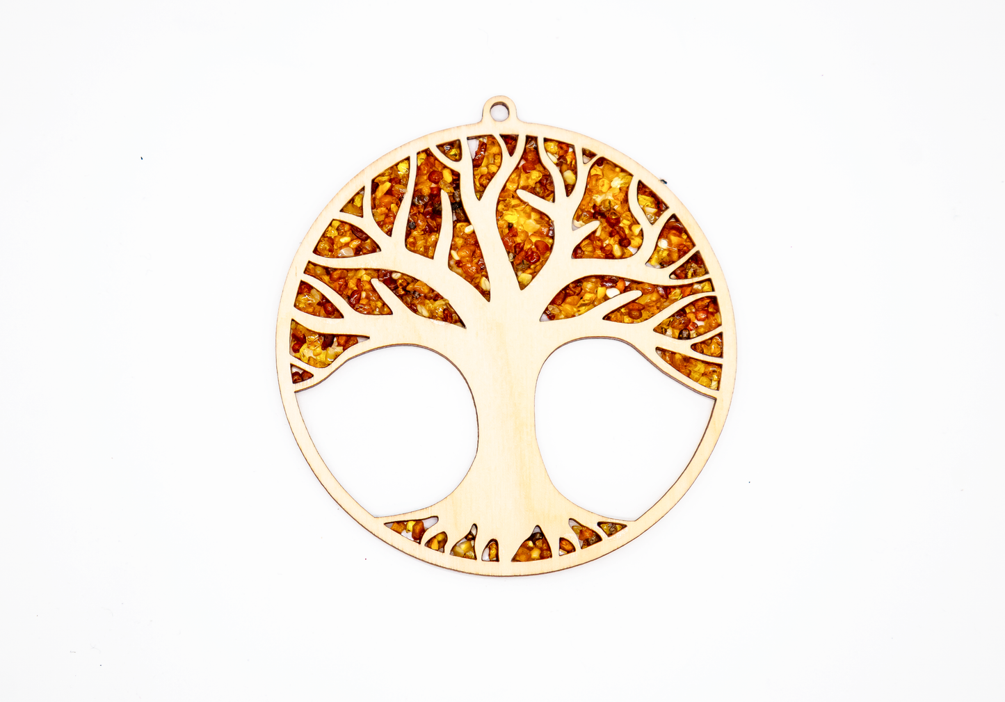 Baum des Lebens – Bernstein & Holz Mandala