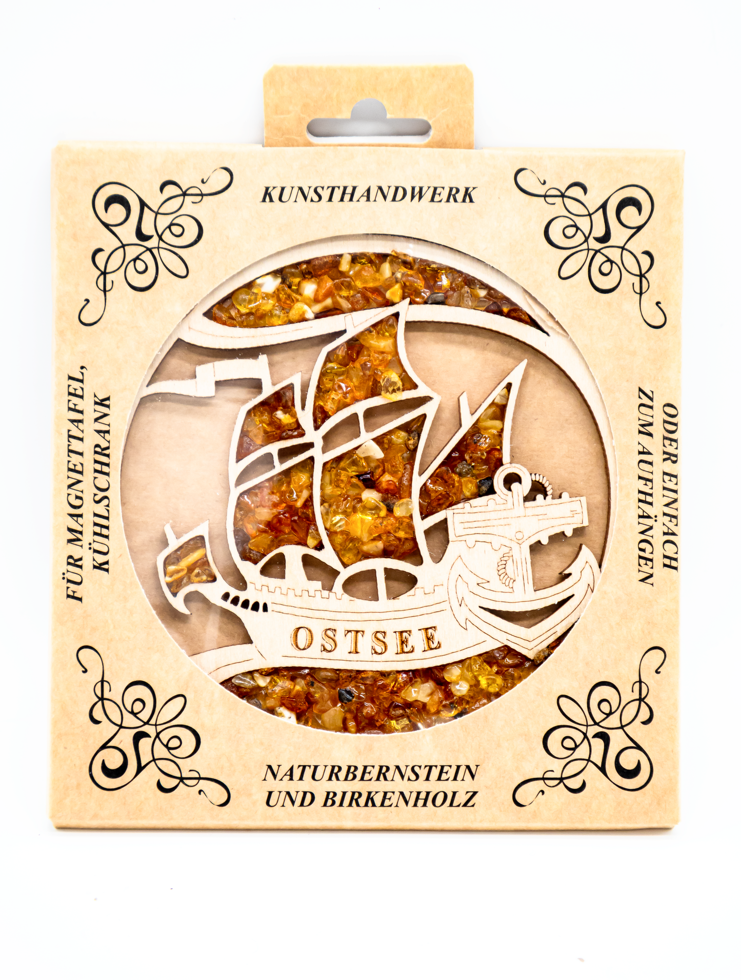 Ostsee Schiff – Bernstein & Holz Mandala