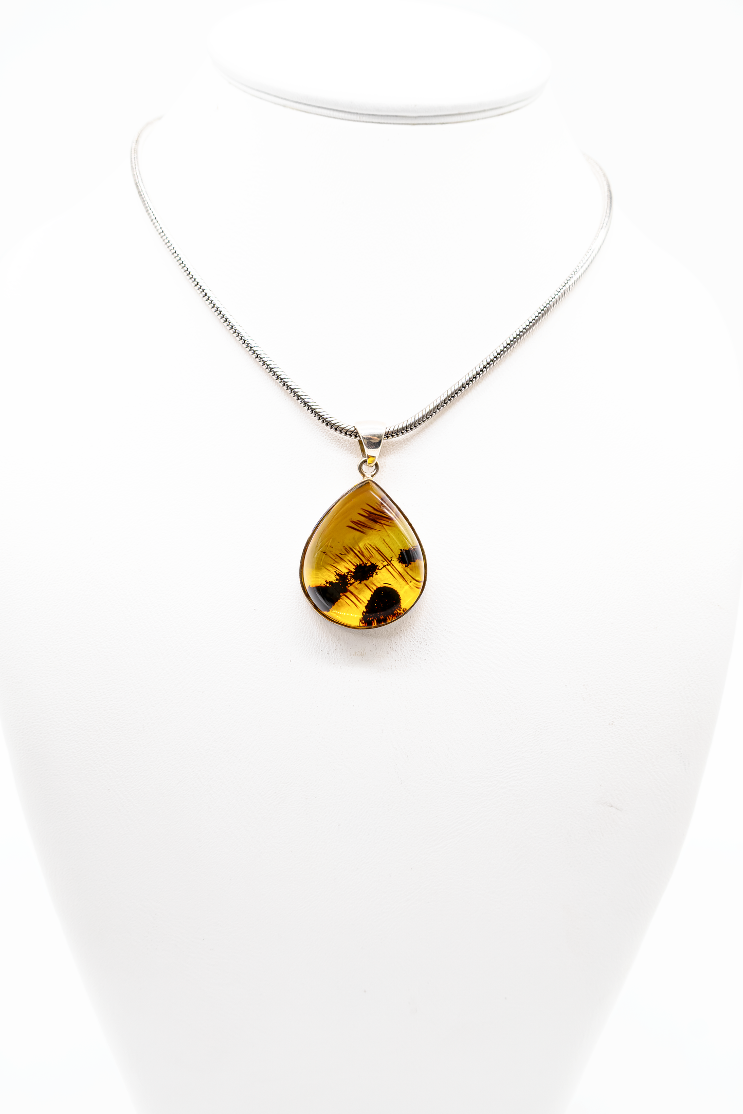 Exklusiver Bernsteinanhänger 925er Silber – Einzelstück