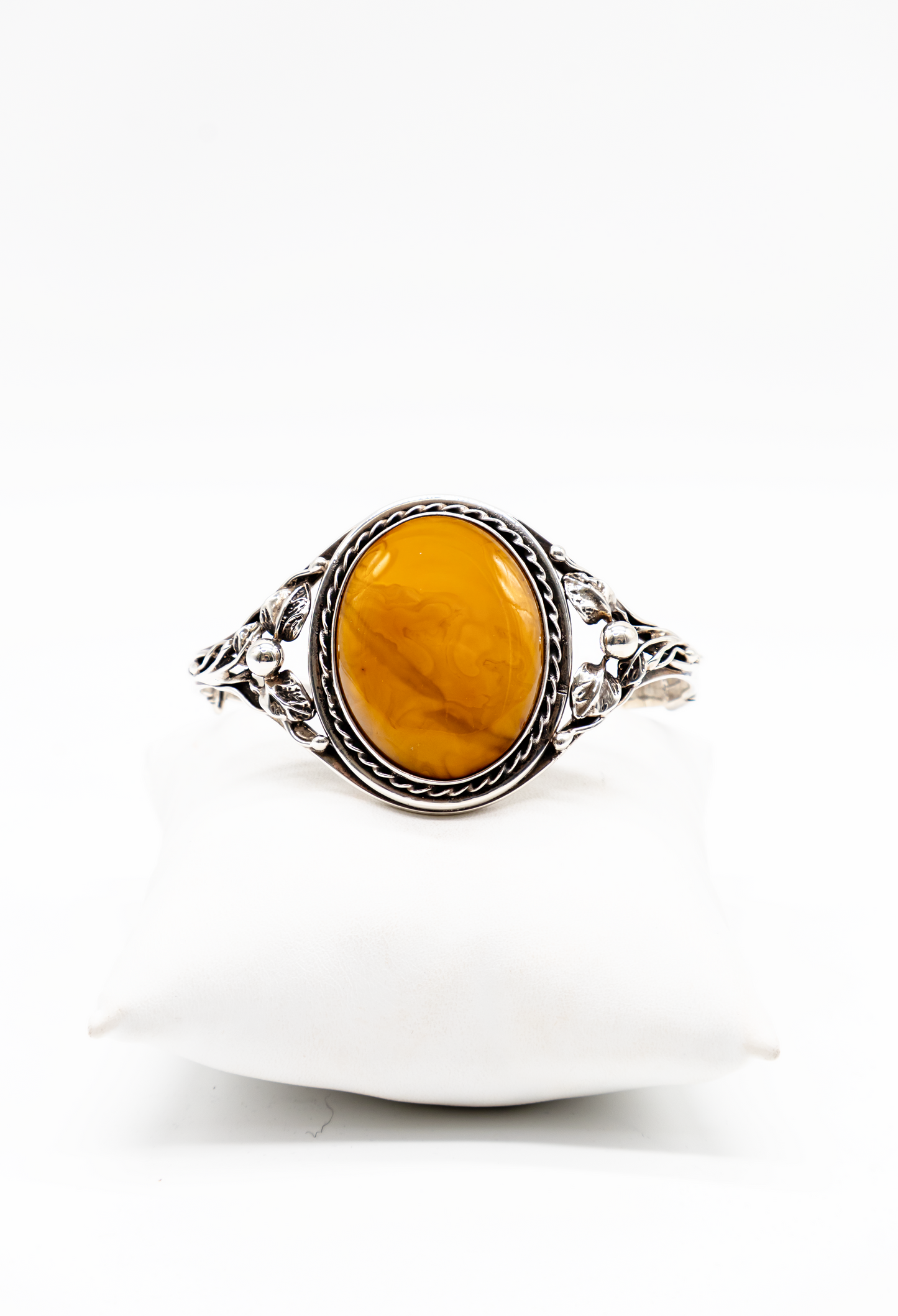 Honiggelber Buttercotch Bernstein Armreif Einzelstück für Damen