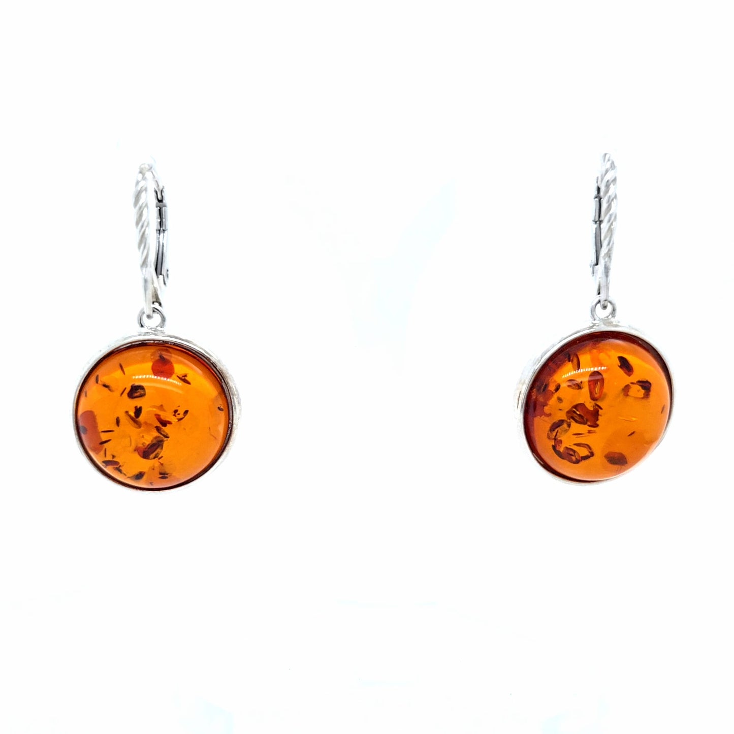 Luxuriöser Ohrschmuck: Baltischer Bernstein & feines Silber