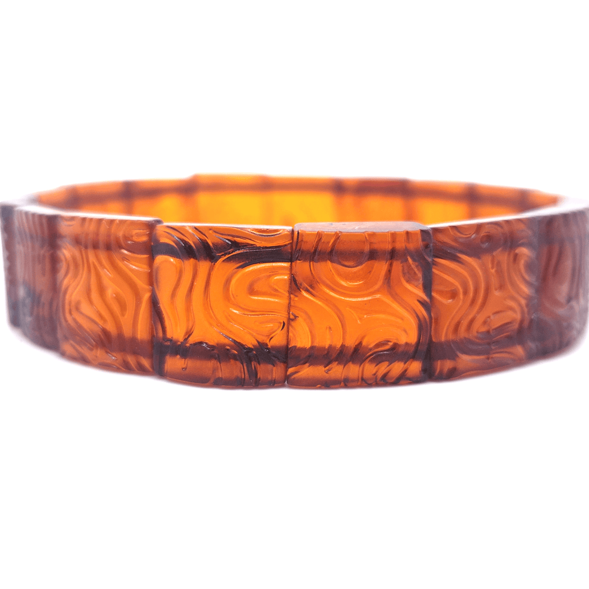 Bernsteinarmband mit schönem Naturmuster – elastisch, echter baltischer Naturbernstein
