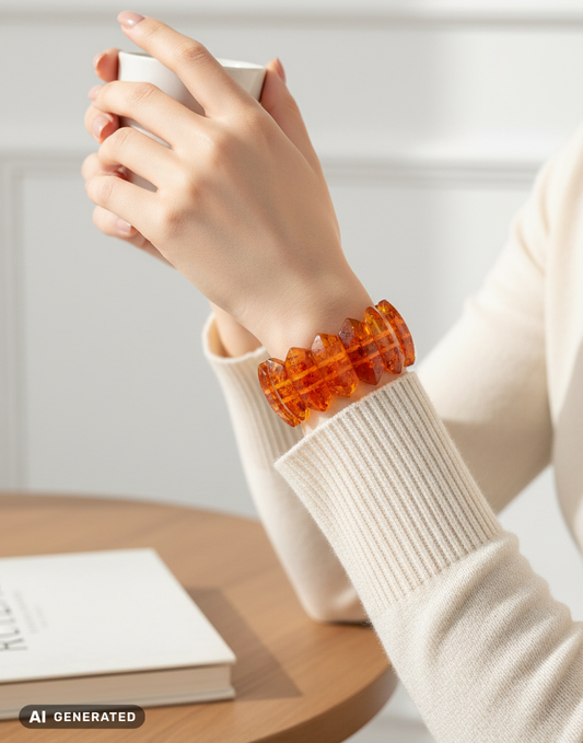 Premium Bernstein-Armband für Damen