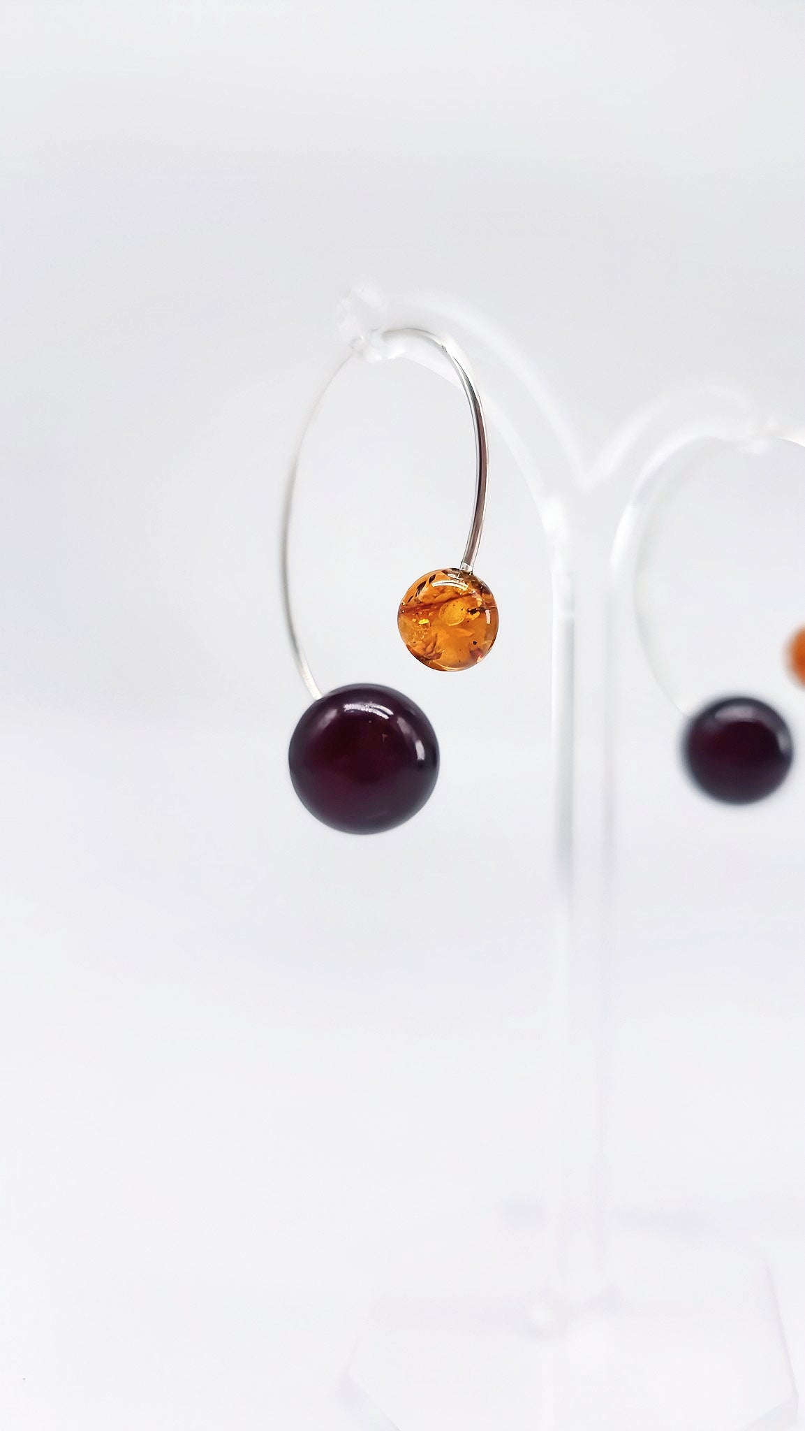 Extravagante Ohrringe Kugel Design aus 925er Silber handgefertigt