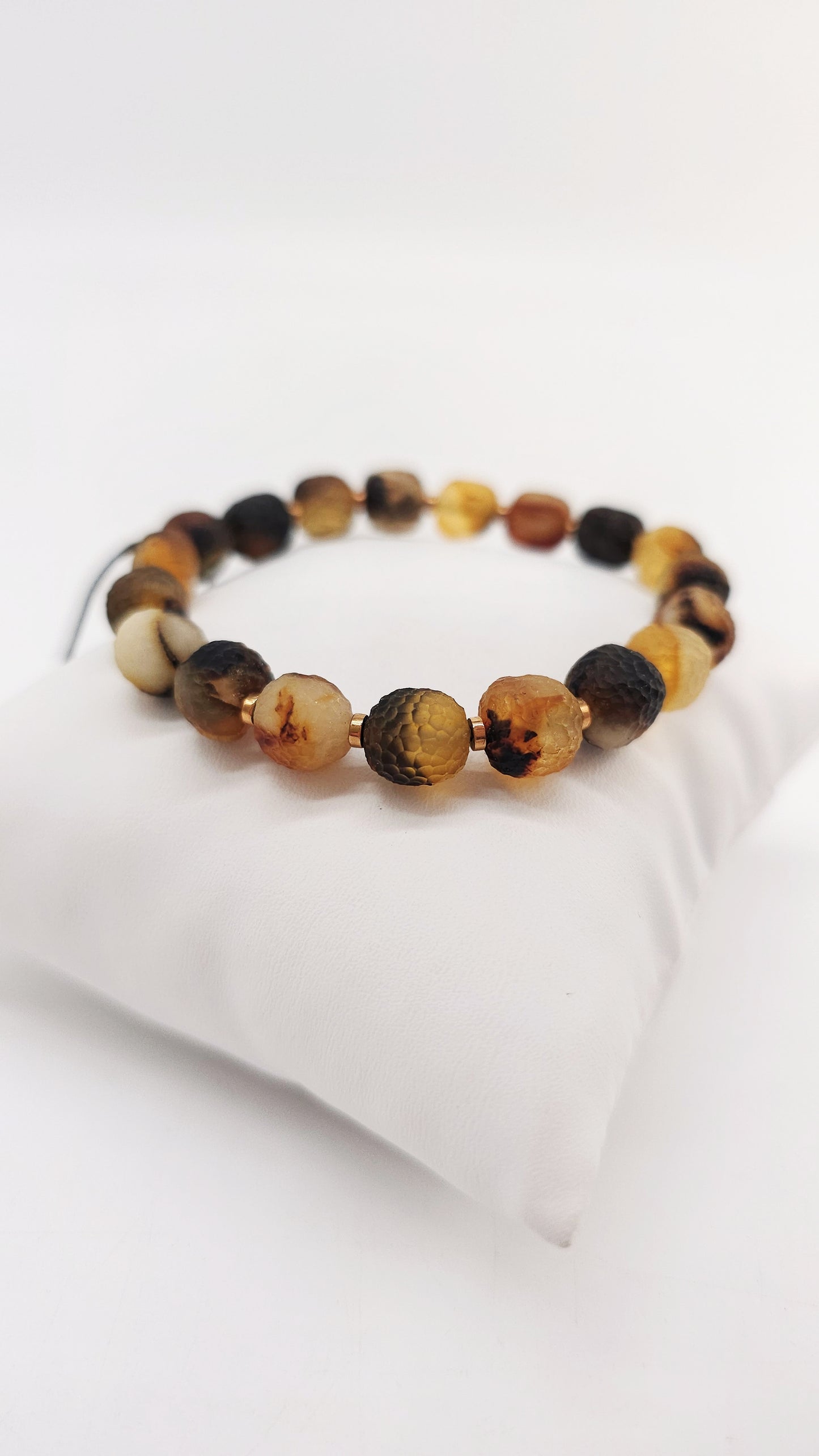 Rustic amber bracelet – for women &amp; men
