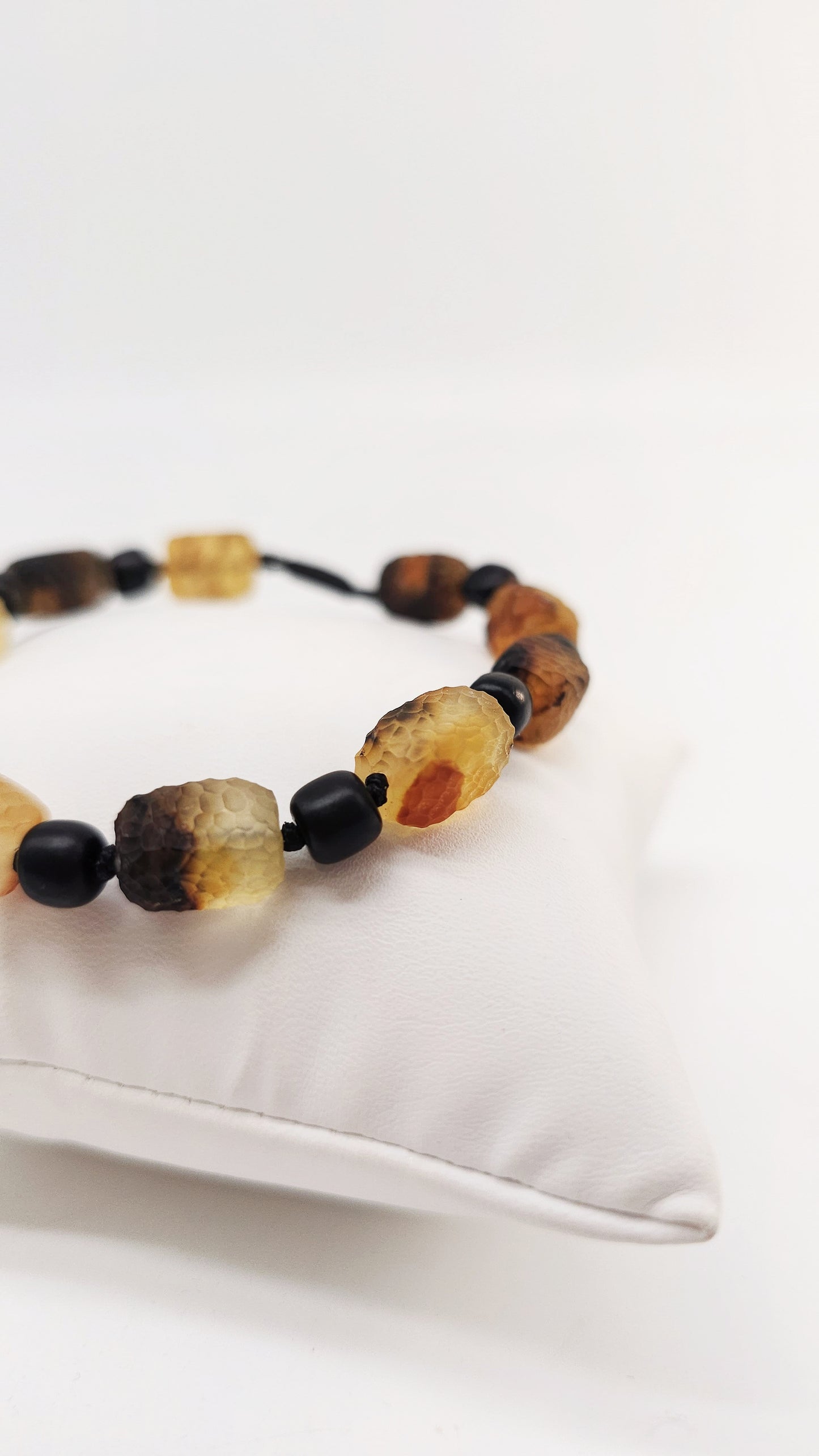 Rustic amber bracelet – for women &amp; men