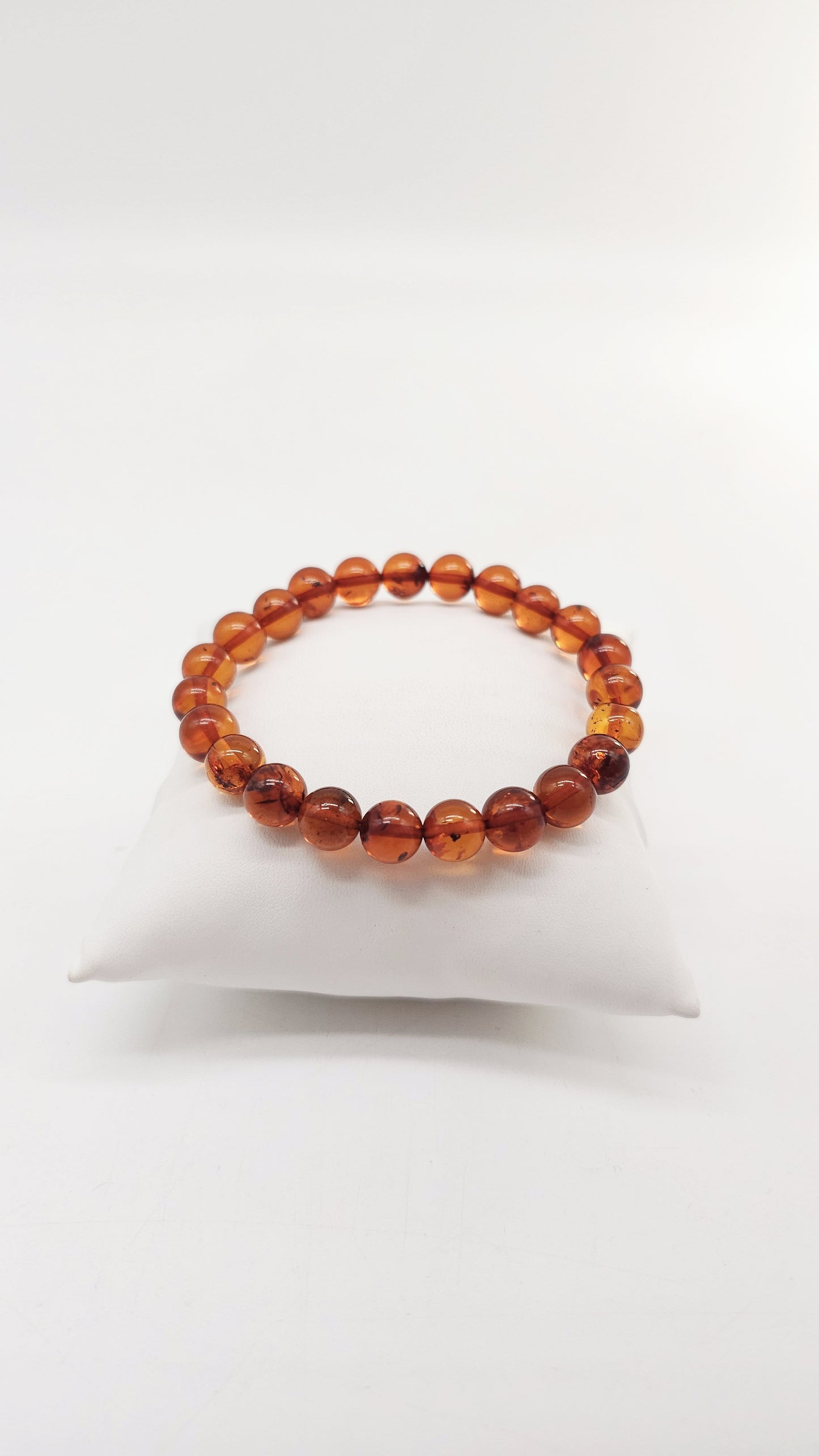 Honigfarbenes Naturstein-Armband aus echtem Bernstein