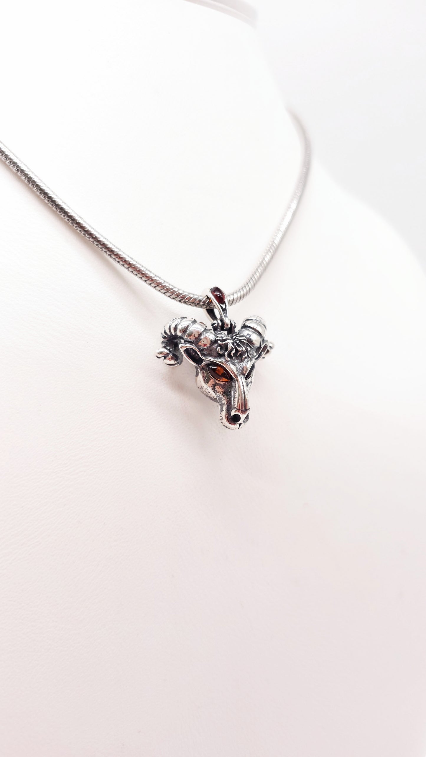 Aries zodiac jewelry with real amber