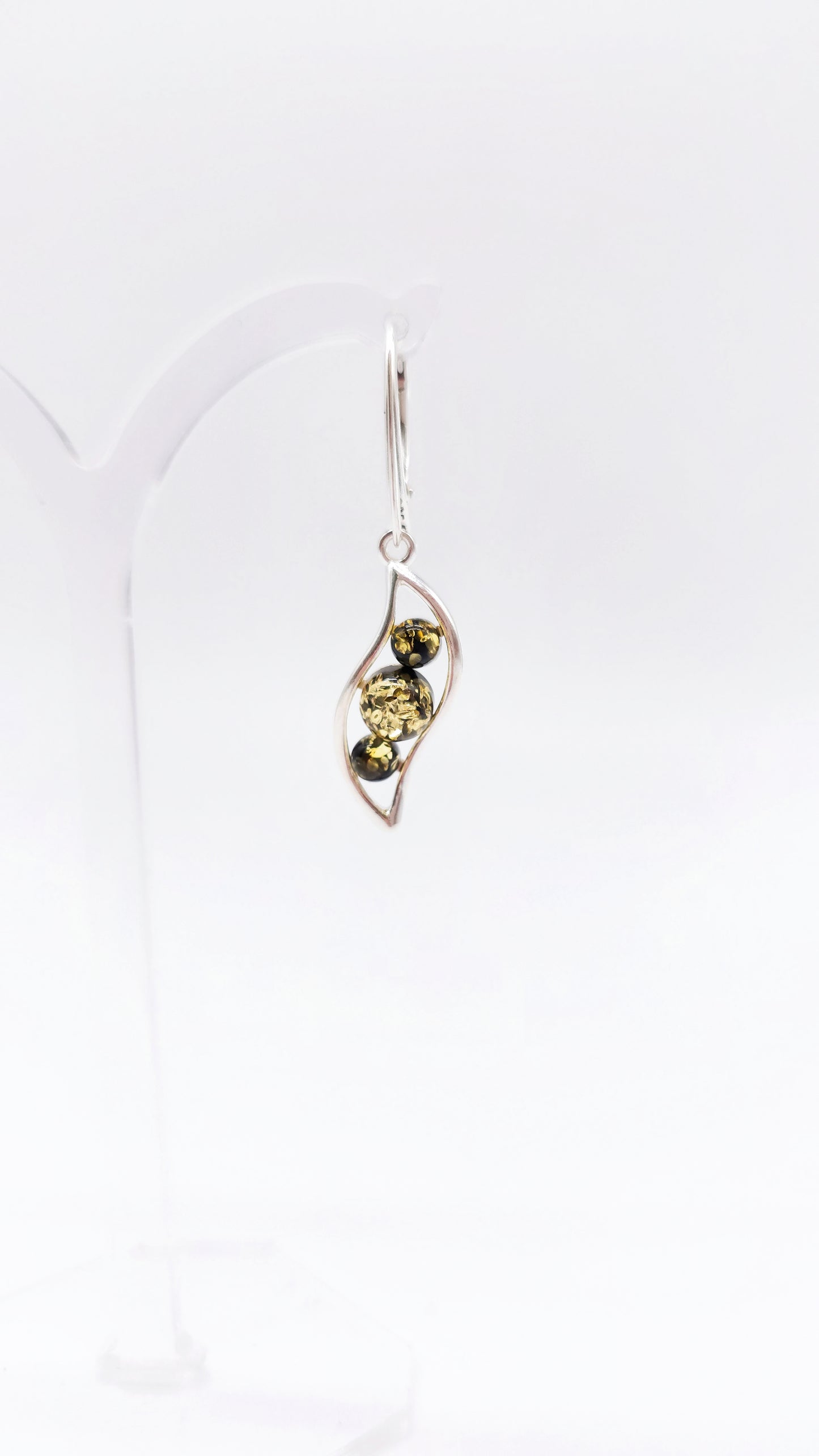 Silberohrringe mit Bernstein 925 Silber Damen Schmuck
