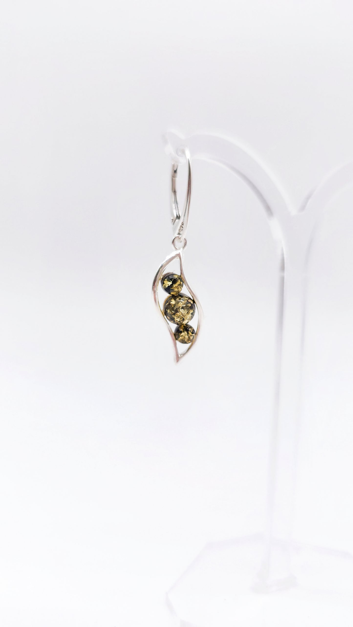Silberohrringe mit Bernstein 925 Silber Damen Schmuck