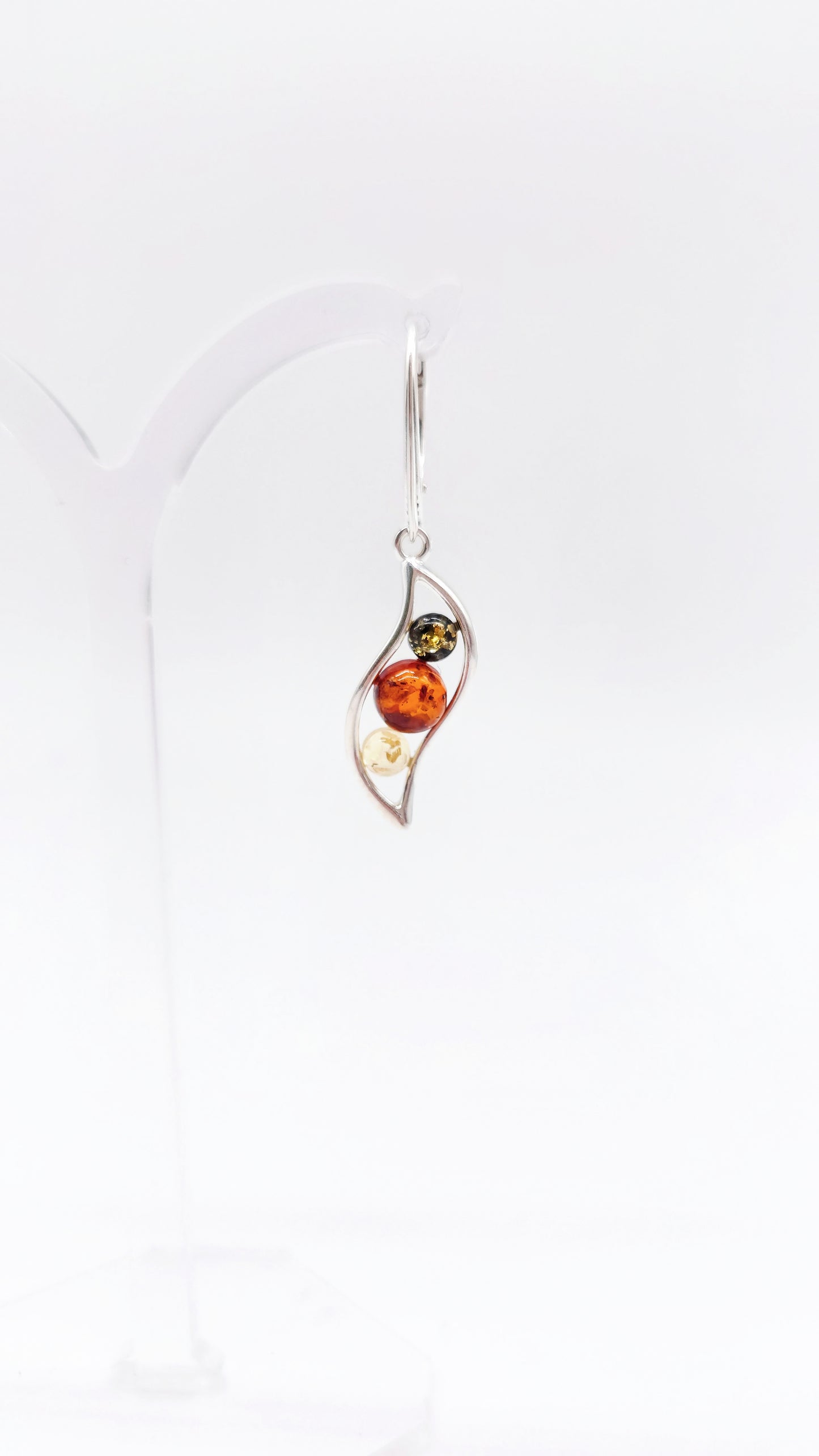 Silberohrringe mit Bernstein 925 Silber Damen Schmuck