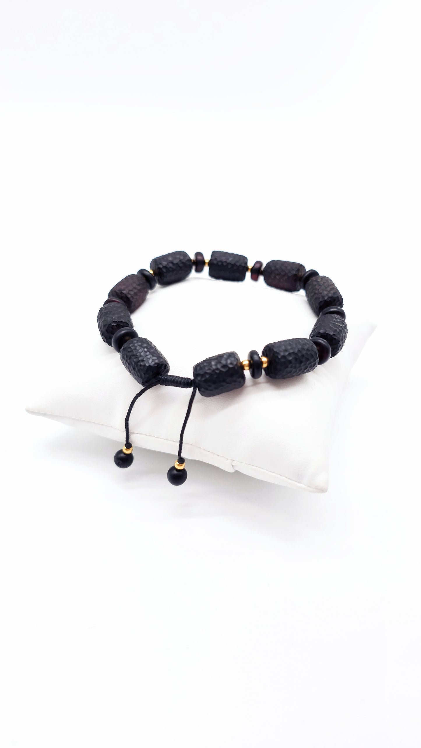 Bernsteinarmband mit subfossilem Holz – Unikat & Natur pur