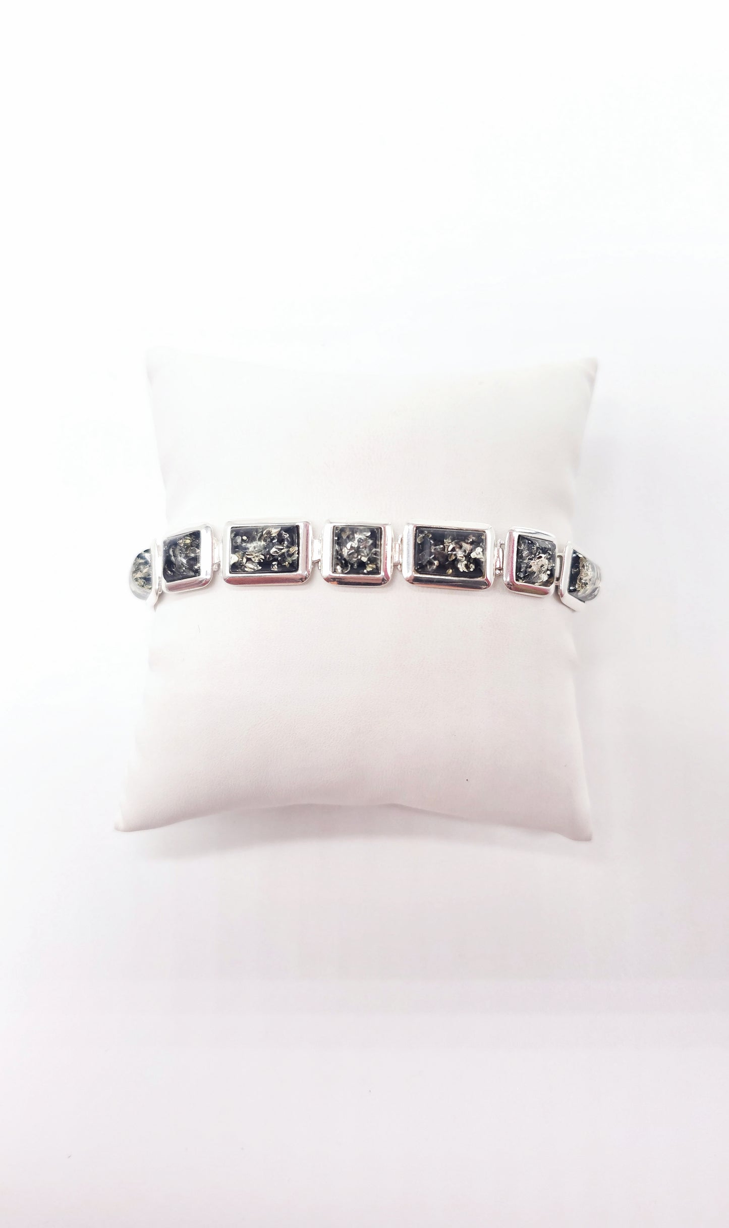 Natural amber bracelet for women – high-quality silver jewelry
