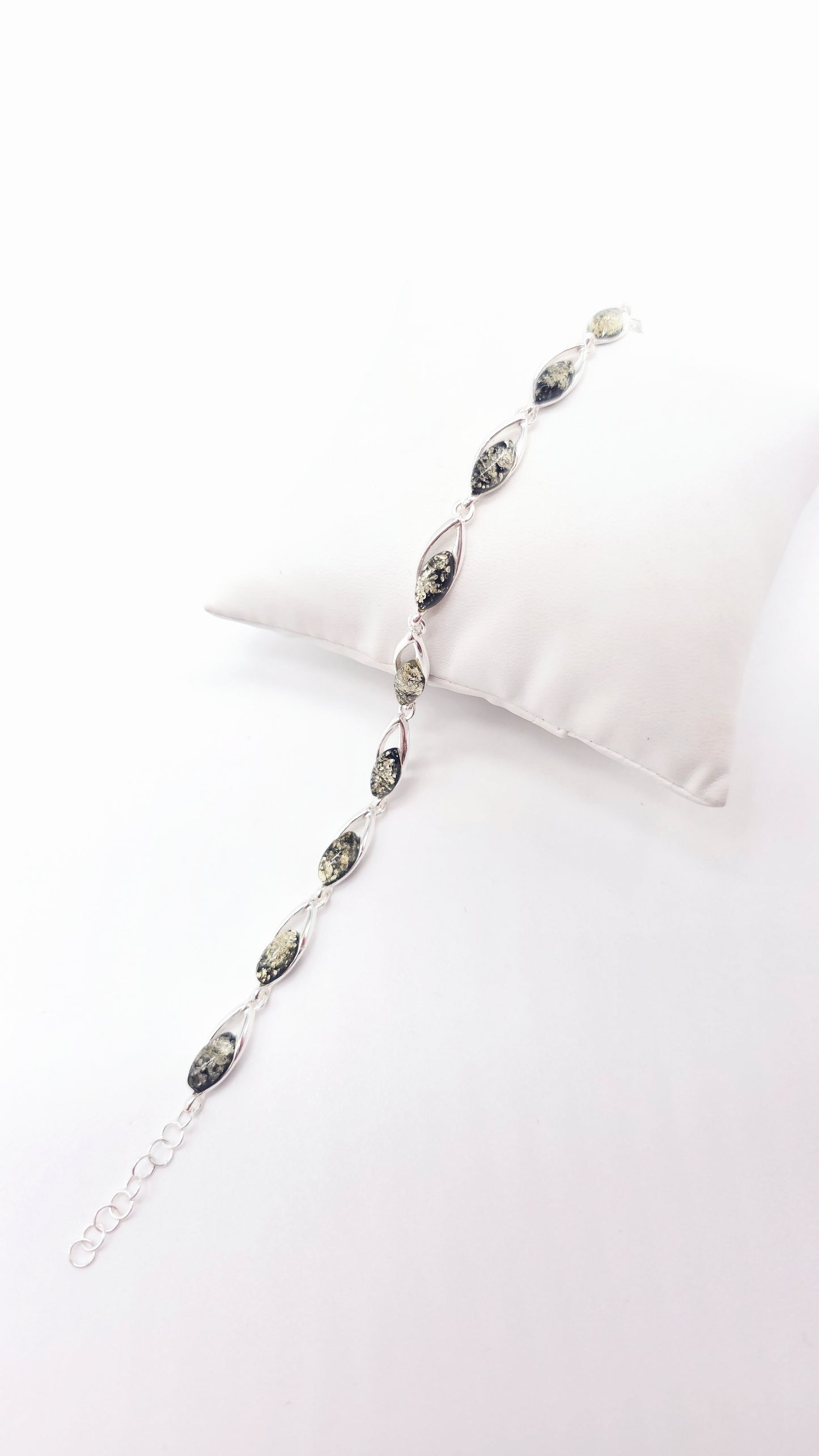 Silver bracelet amber – delicate &amp; elegant